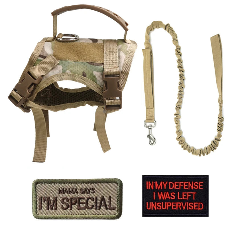 Tactical Dog Harness & Leash Set