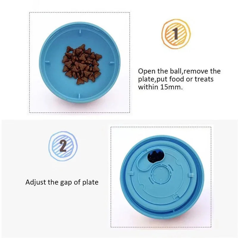 Interactive Treat Dispensing Toy Ball