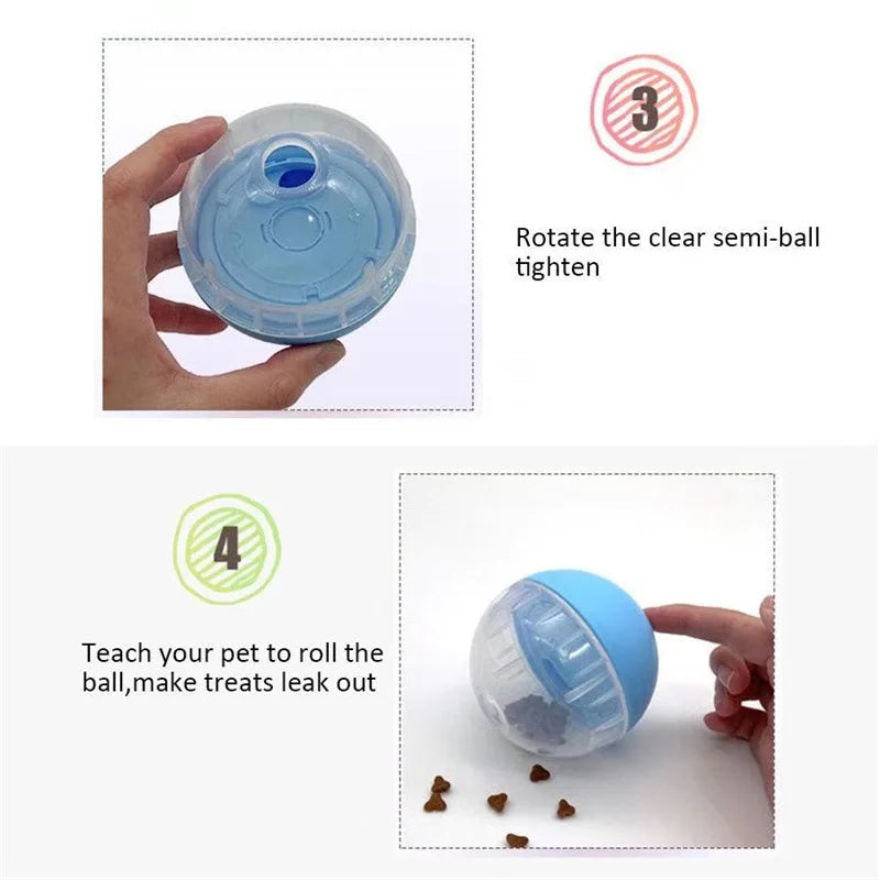 Interactive Treat Dispensing Toy Ball