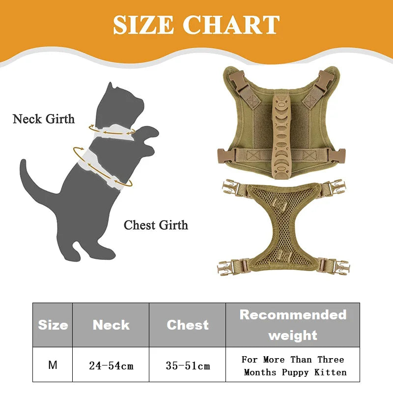 Tactical Dog Harness & Leash Set