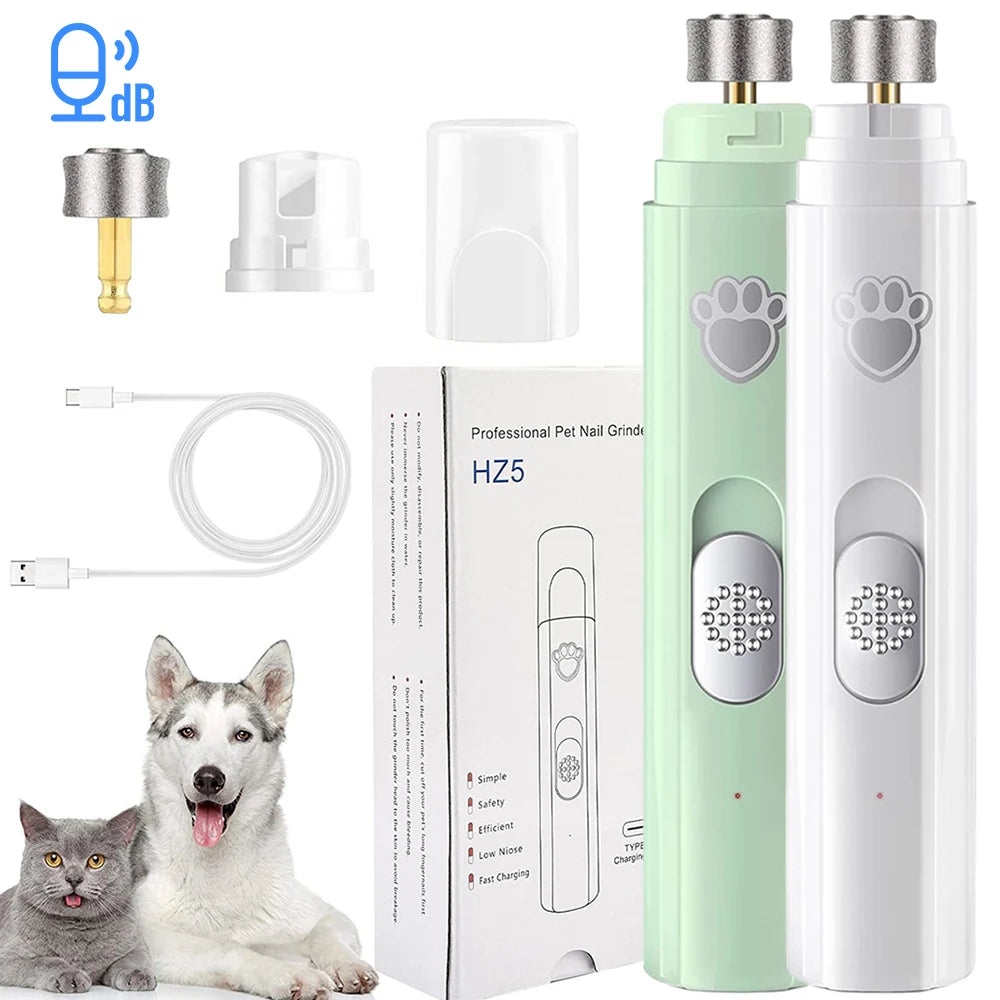 Electric Pet Nail Grinder with LED Light
