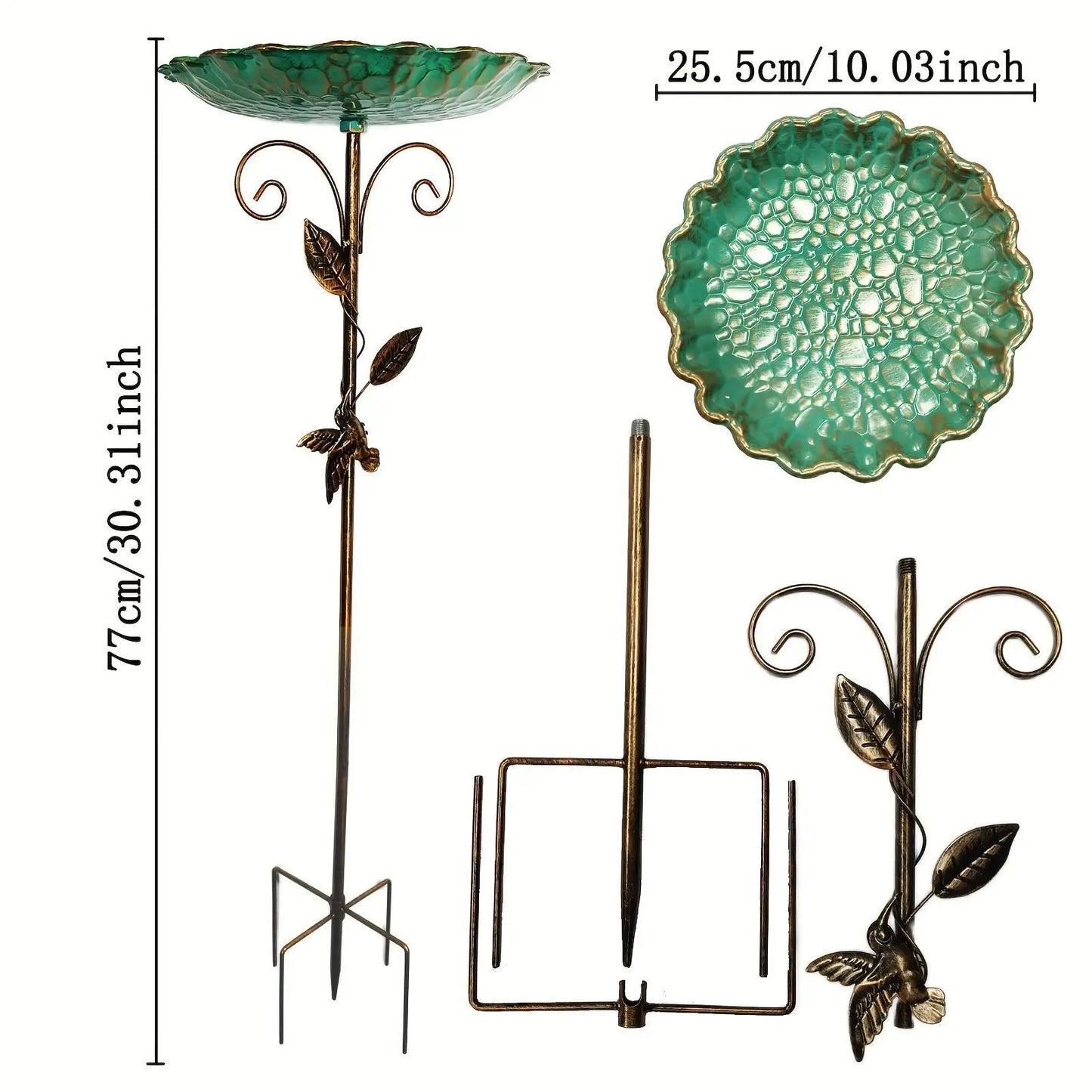 Bird Bath for Outdoor Weather Resistant Birdbath for Yard Garden Outside