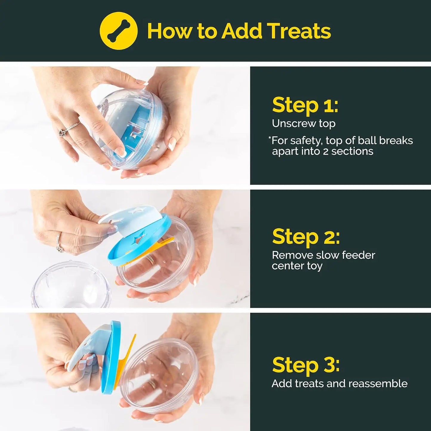 IQ Treat Ball Dispenser (4-Inch)