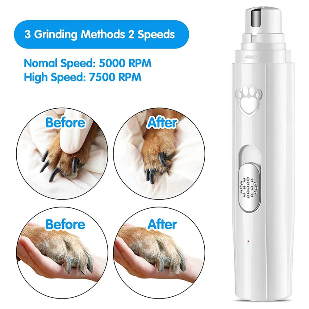 Electric Pet Nail Grinder with LED Light