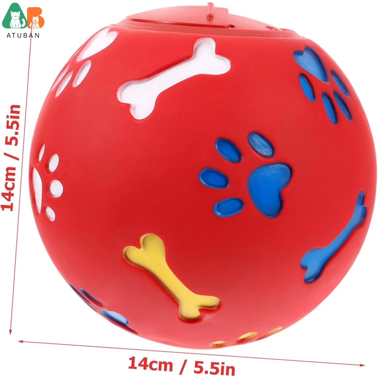 ATUBAN Interactive Dog Treat Toy