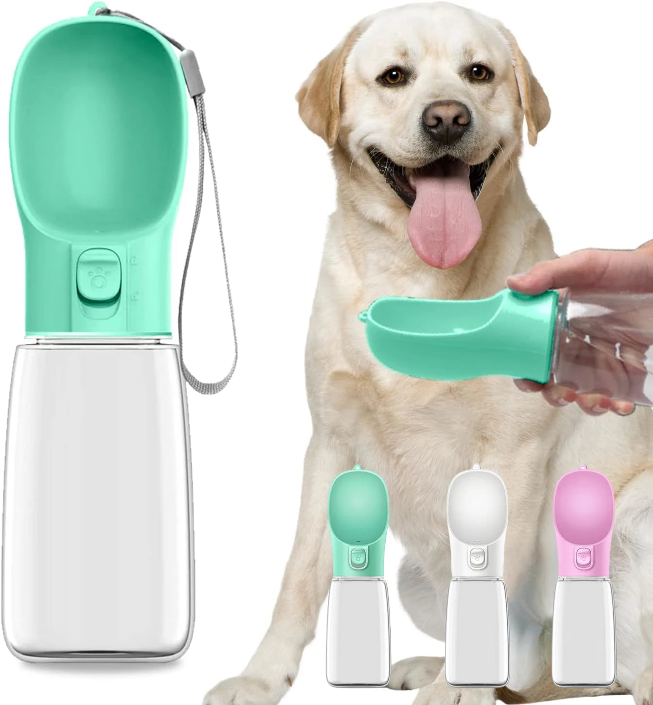 Portable Dog Water Bottle & Bowl Combo