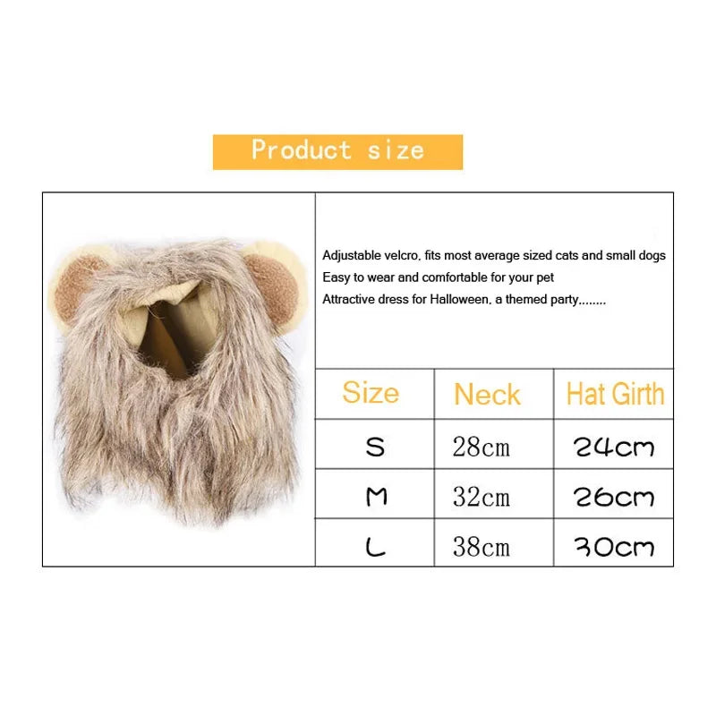 Cute Cat Wig with Lion Mane Ears