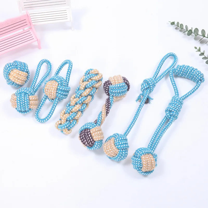 Interactive Cotton Rope Dog Toy Set