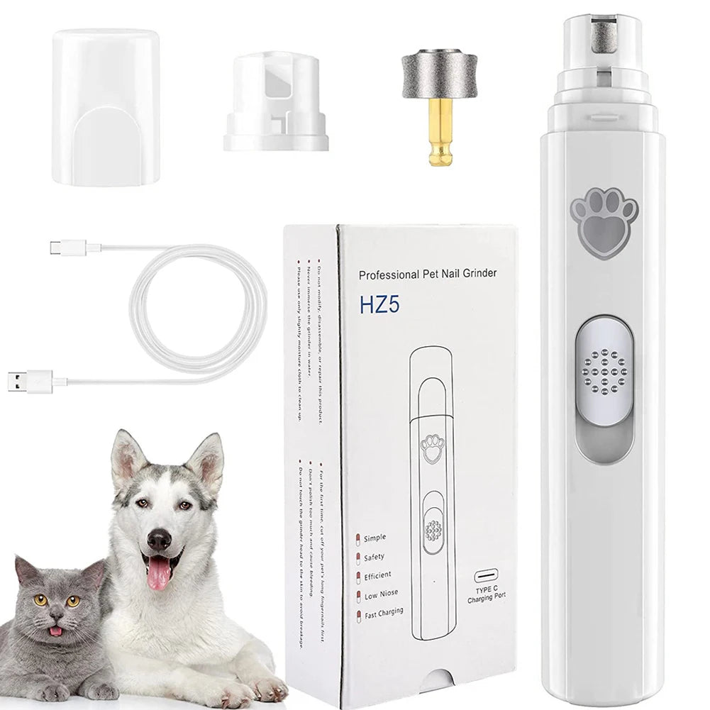 Electric Pet Nail Grinder with LED Light