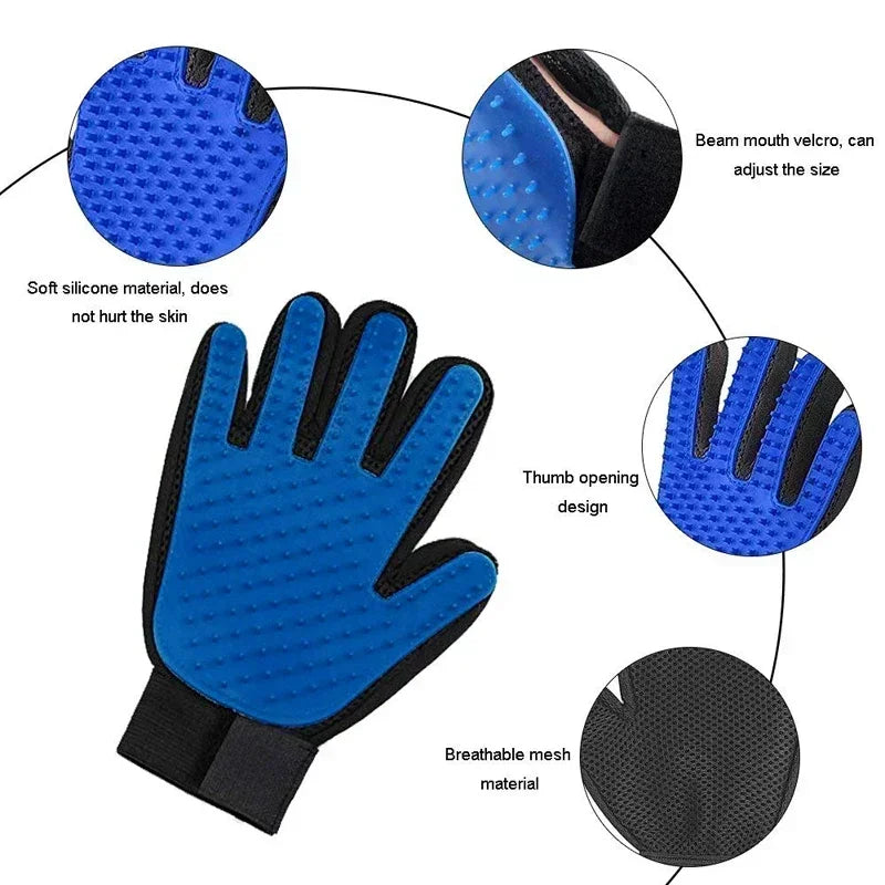 Pet Grooming Cleaning Brush Gloves