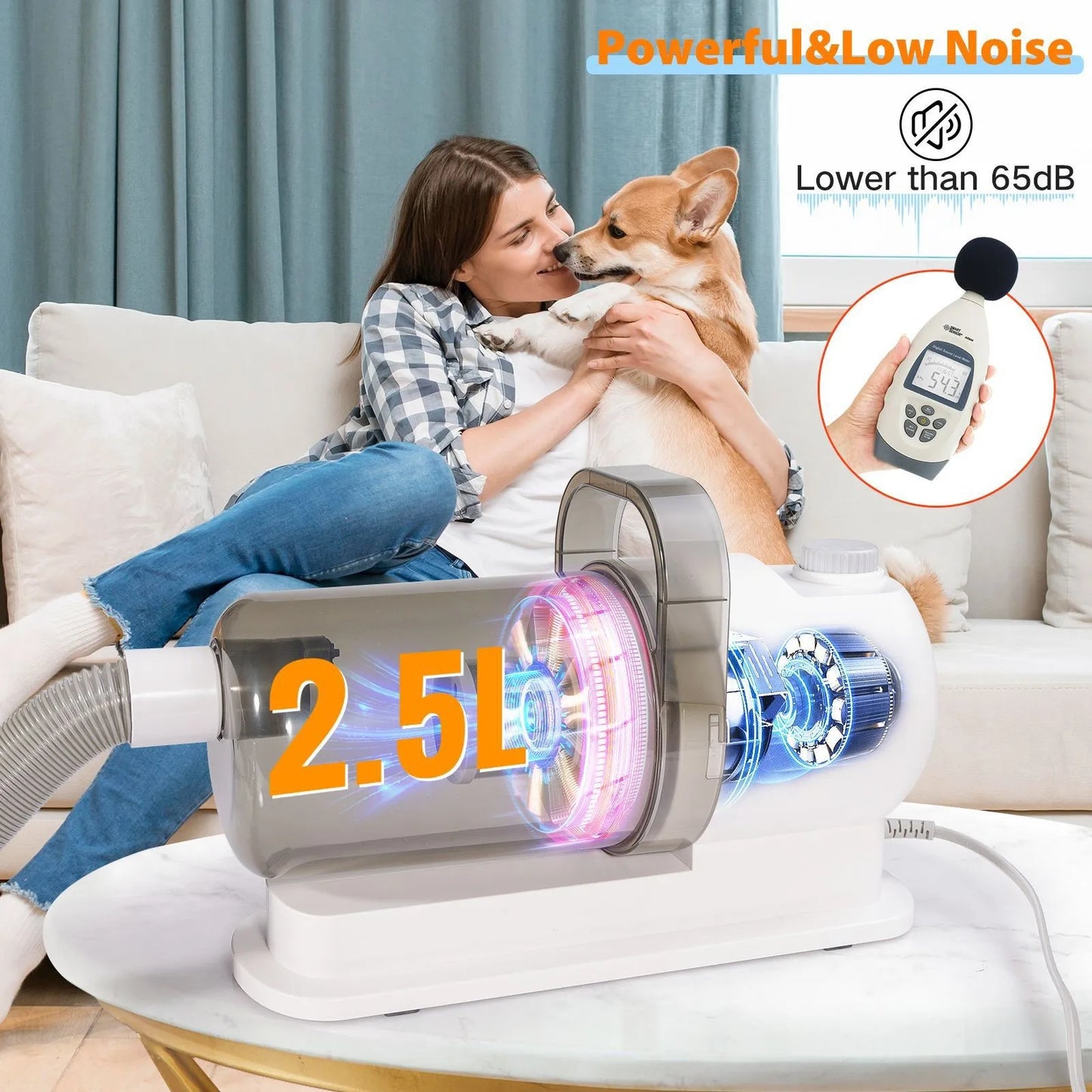 Pet Grooming Tools Vacuum Kit