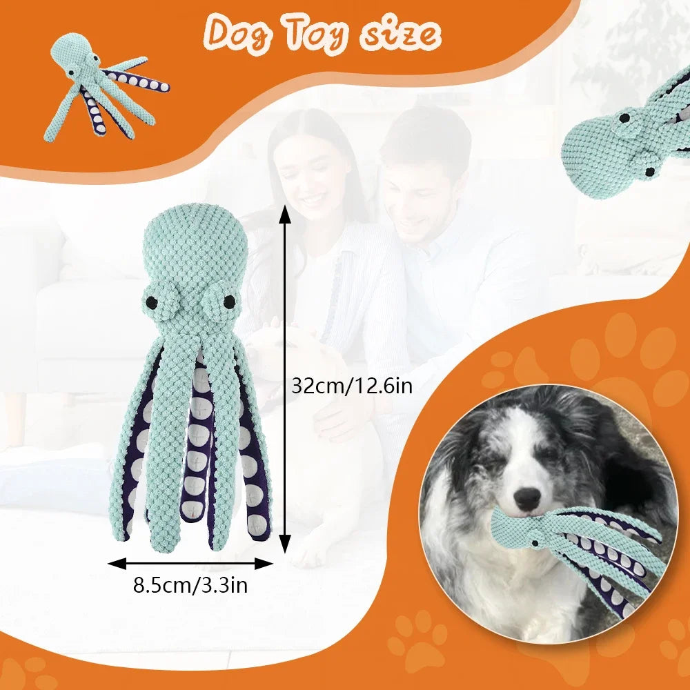 Large Squeaky Plush Dog Toy