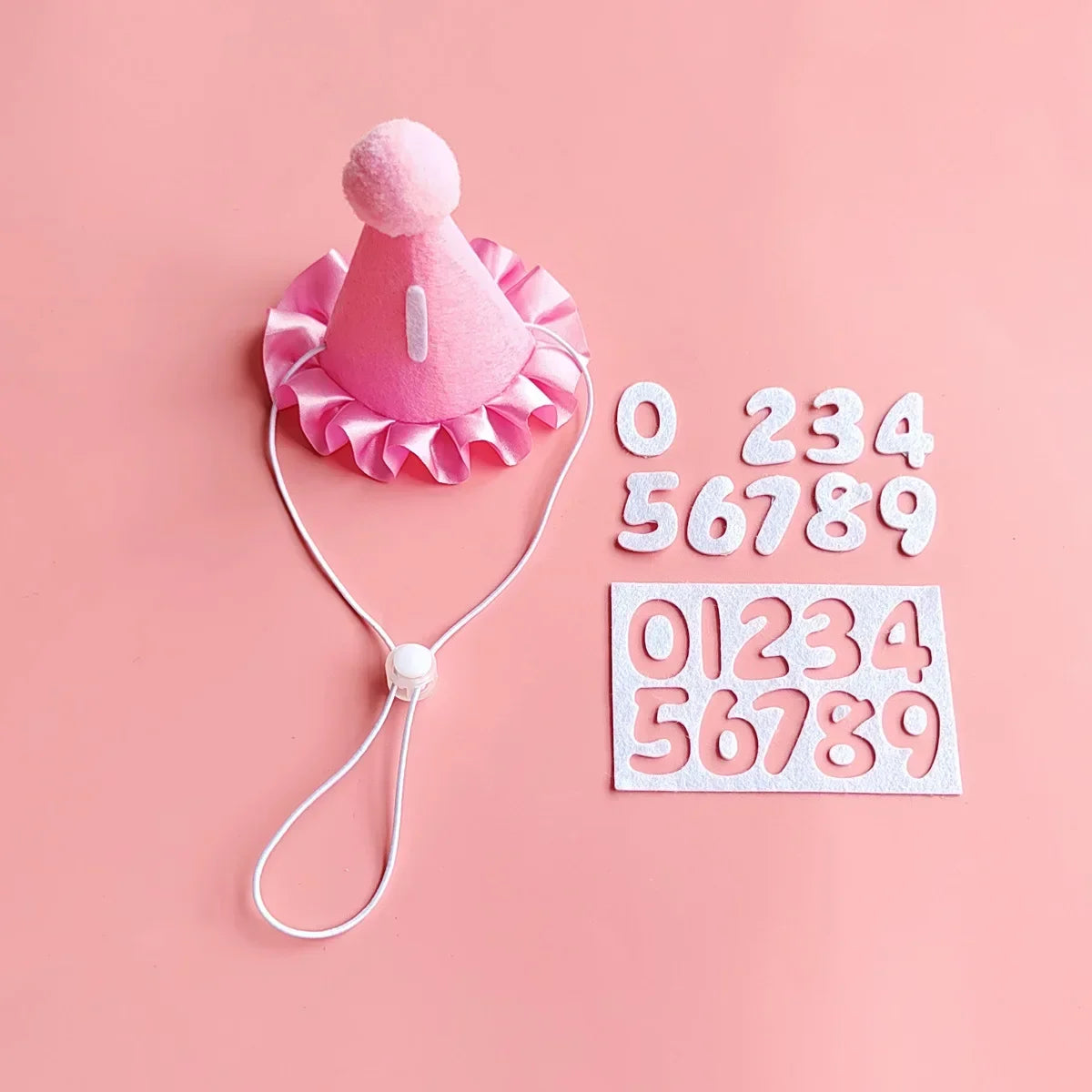 Cat Birthday Scarf and Hat Set