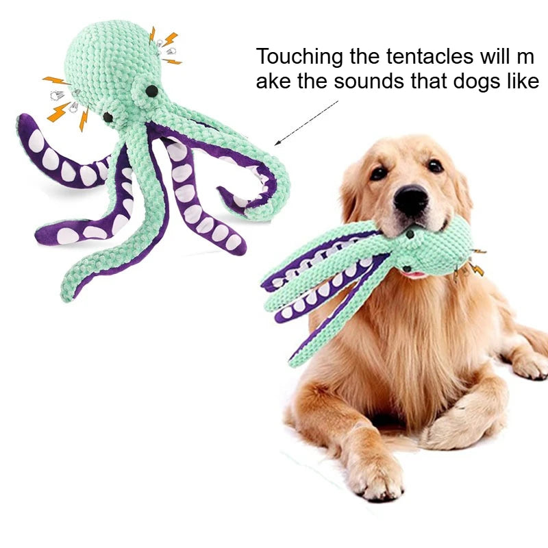 Large Squeaky Plush Dog Toy