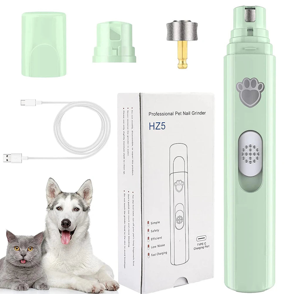 Electric Pet Nail Grinder with LED Light