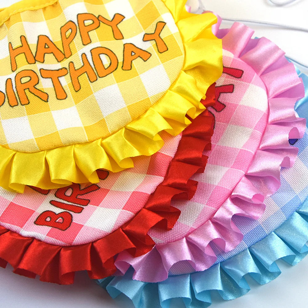 Cat Birthday Scarf and Hat Set