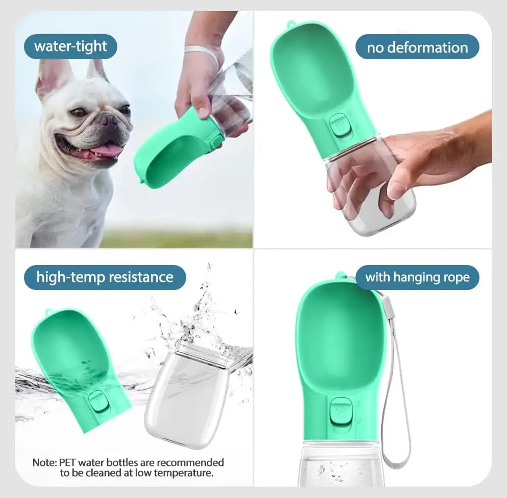 Portable Dog Water Bottle & Bowl Combo