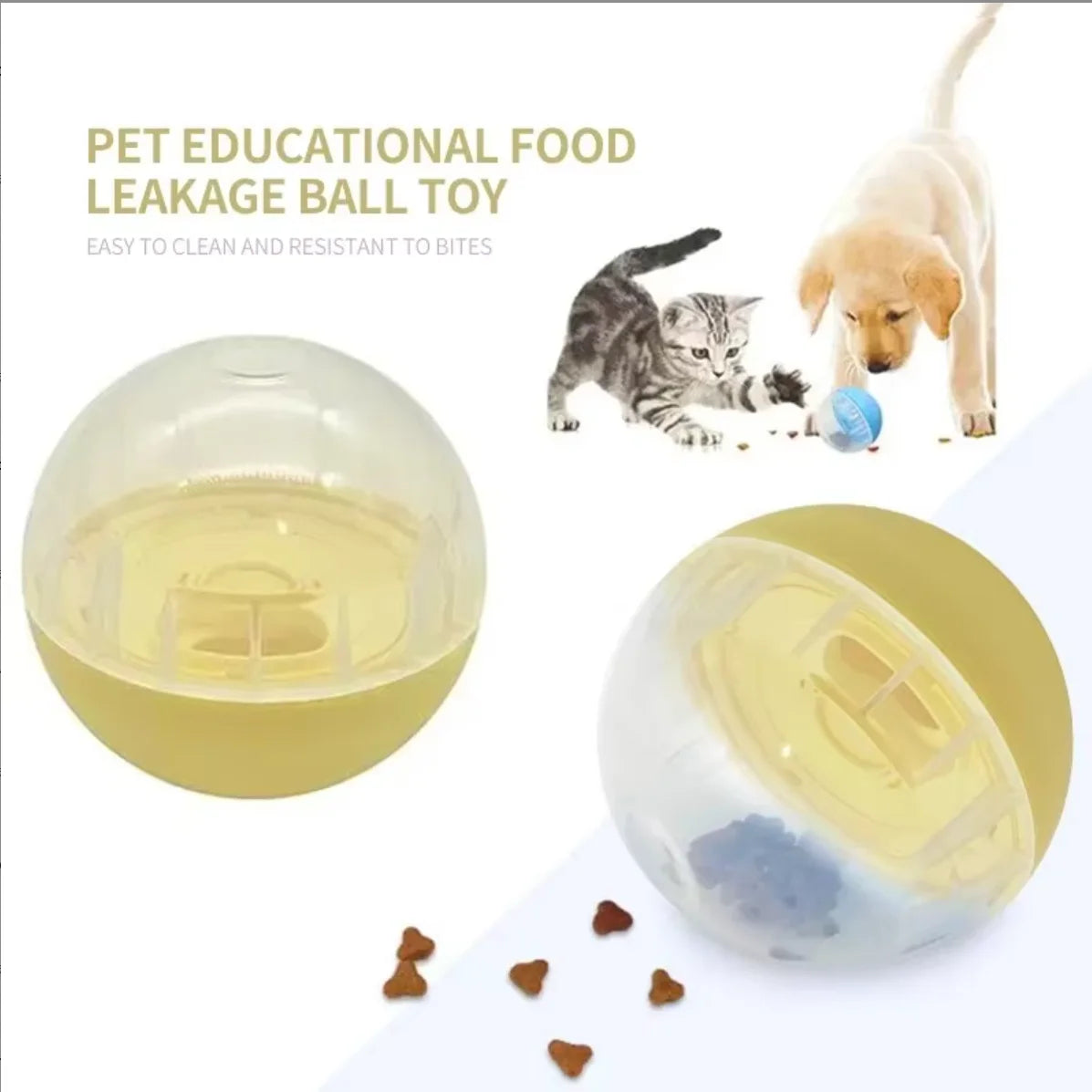 Interactive Treat Dispensing Toy Ball