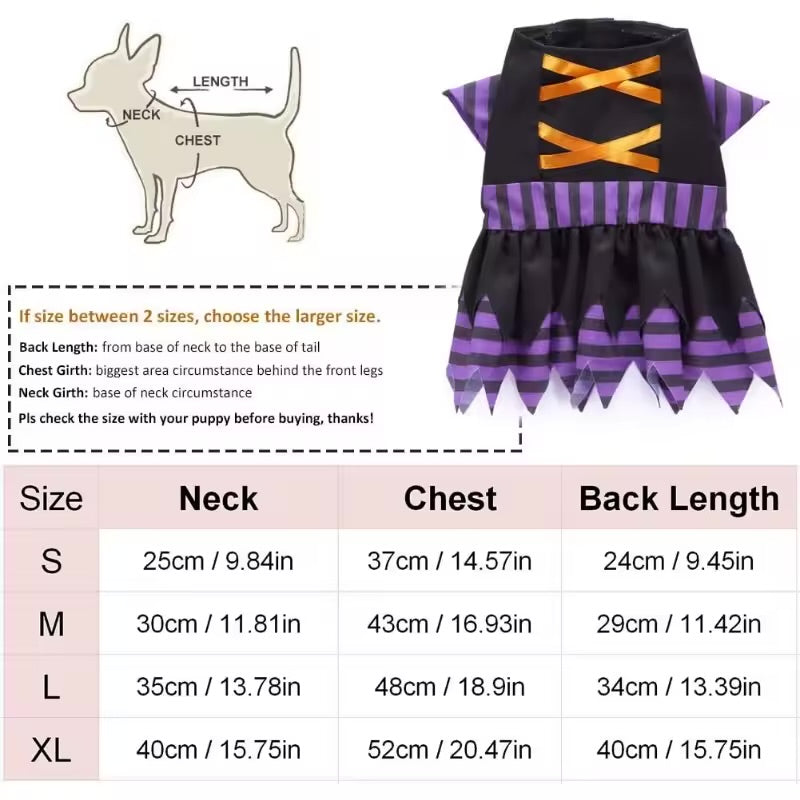 Pet Witch Costume