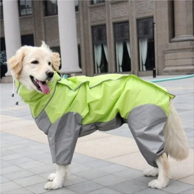 Large Dog Waterproof Hooded Jacket