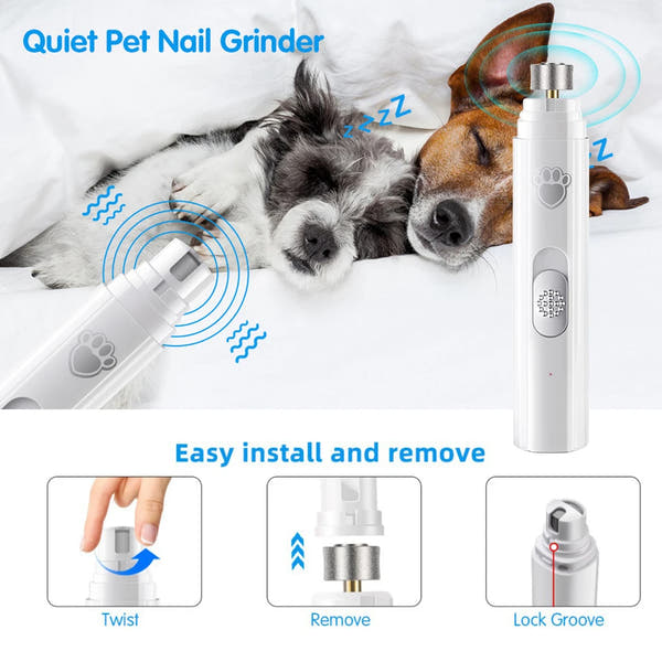 Electric Pet Nail Grinder with LED Light
