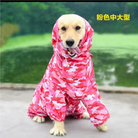 Large Dog Waterproof Hooded Jacket