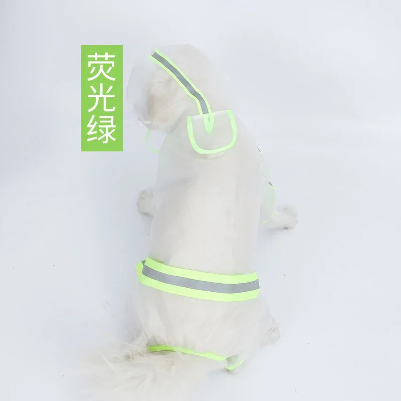 Four-Leg Hooded Dog Rain Suit