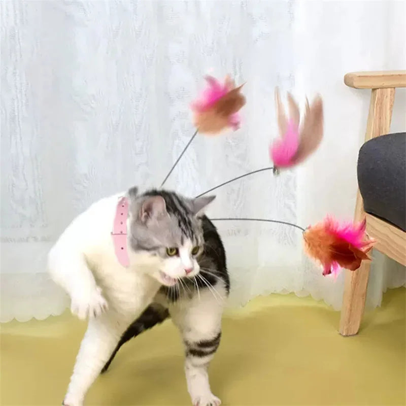 Feather Teaser Wand Cat Toy