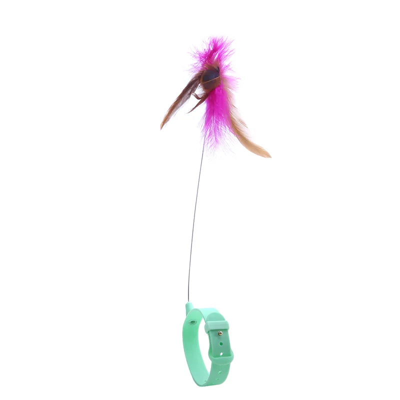 Feather Teaser Wand Cat Toy