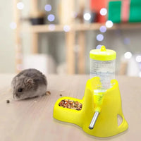 Automatic Hamster Water Feeder with Food Dish