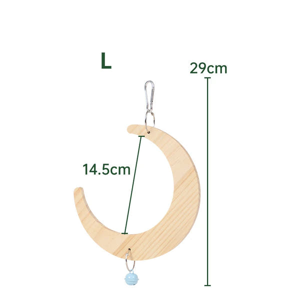 Bird Mirror Toy with Wooden Perch