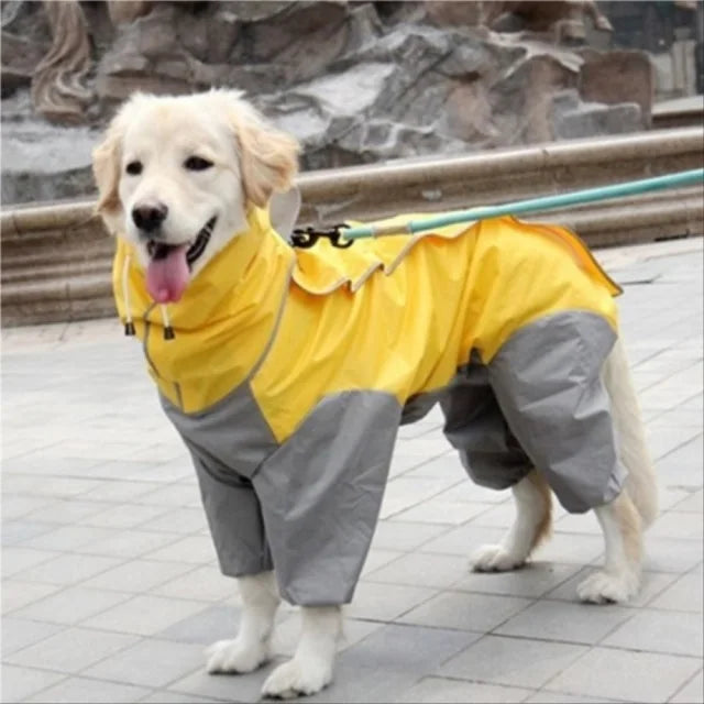 Large Dog Waterproof Hooded Jacket