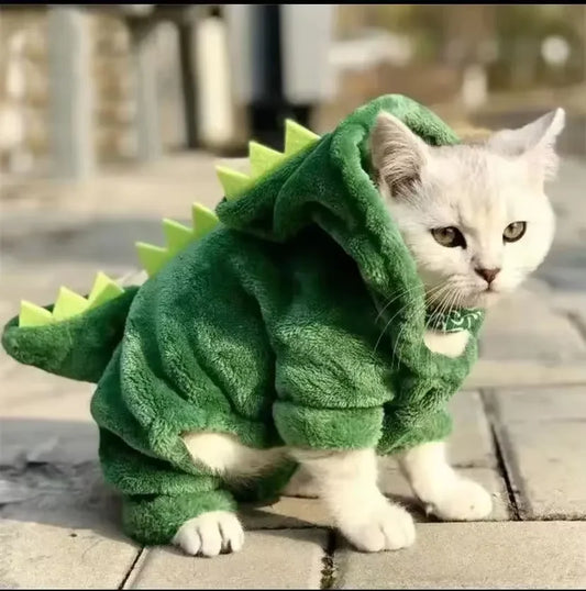 Funny Dinosaur Pet Costume (Winter Fleece Edition)