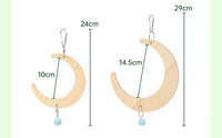 Bird Mirror Toy with Wooden Perch
