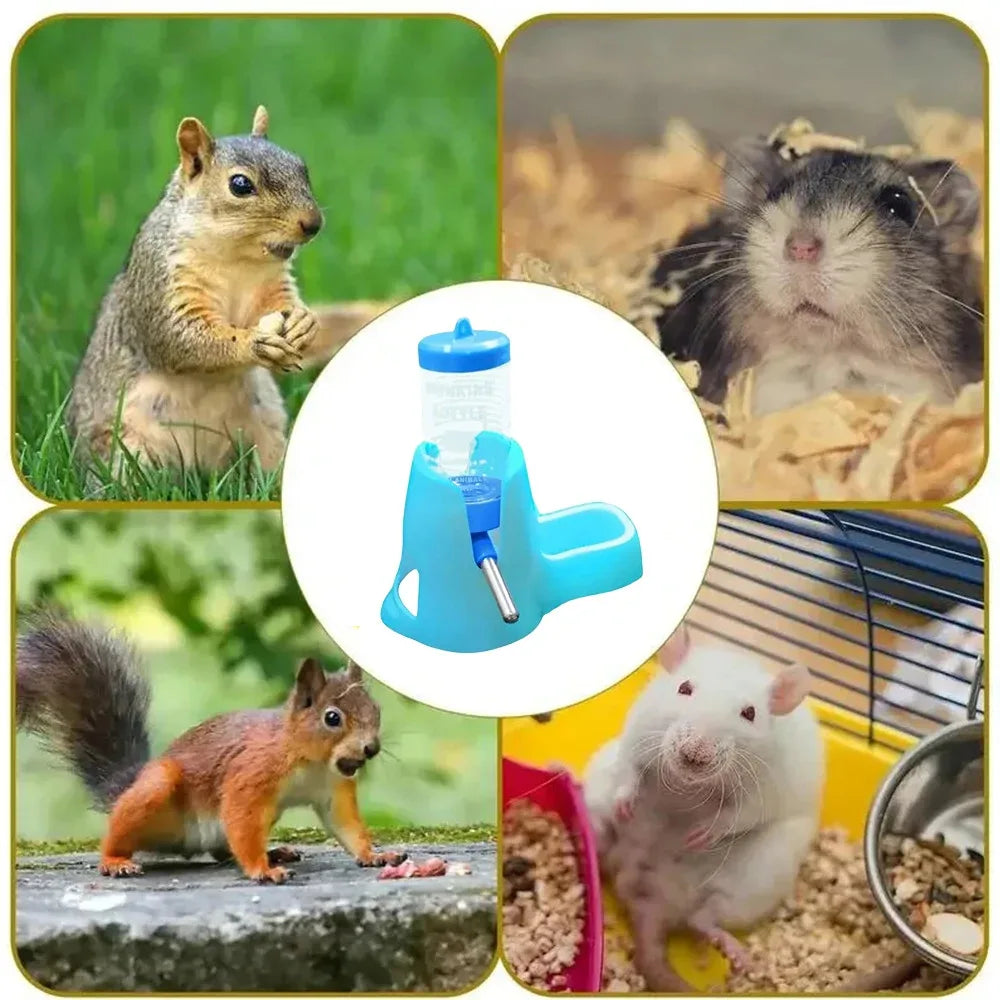 Automatic Hamster Water Feeder with Food Dish