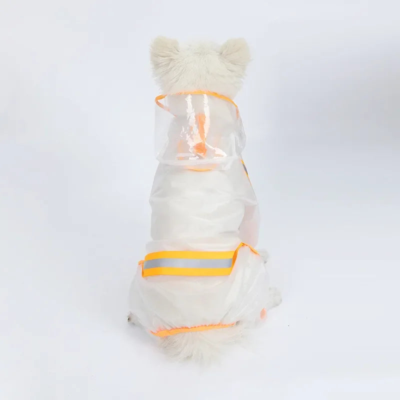 Four-Leg Hooded Dog Rain Suit