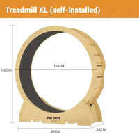Wooden Cat Exercise Treadmill