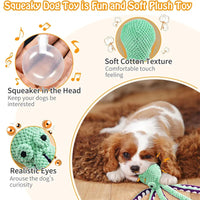 Large Squeaky Plush Dog Toy