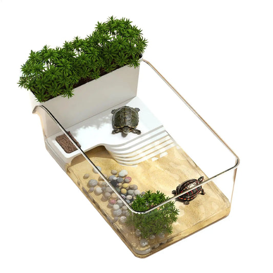 Turtle Tank with Ramp and Basking Platform