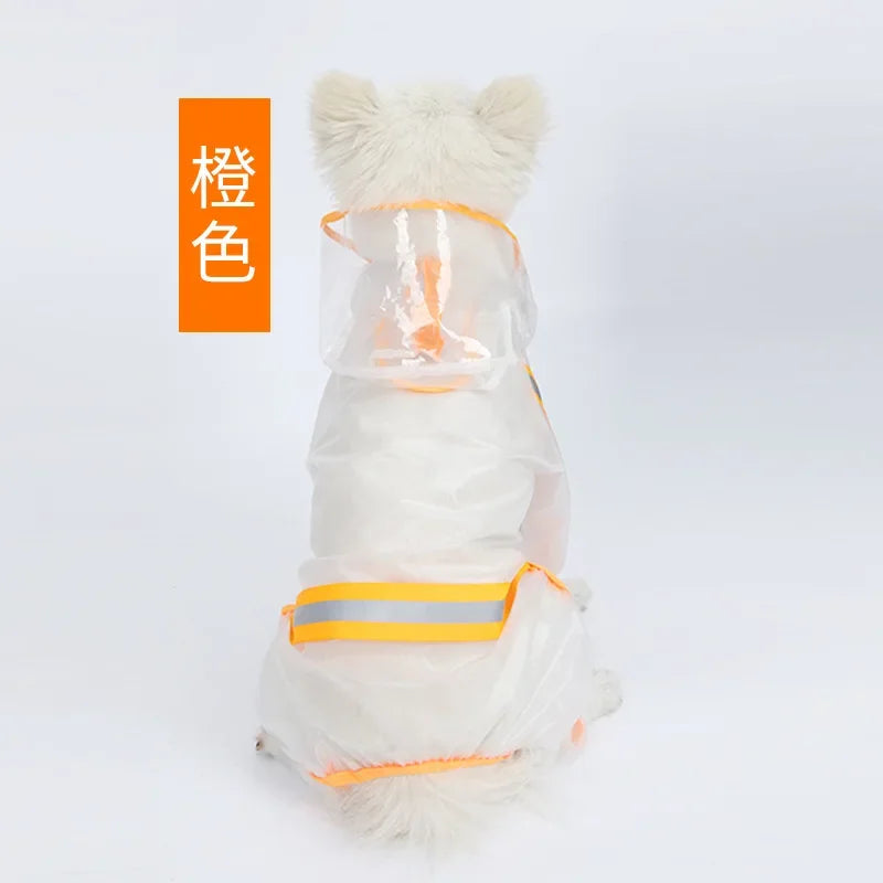 Four-Leg Hooded Dog Rain Suit