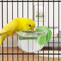 Hanging Bird Drinking Cup & Feeder Bowl