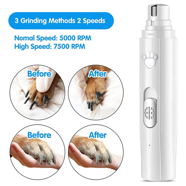 Electric Pet Nail Grinder with LED Light