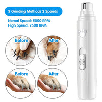Electric Pet Nail Grinder with LED Light