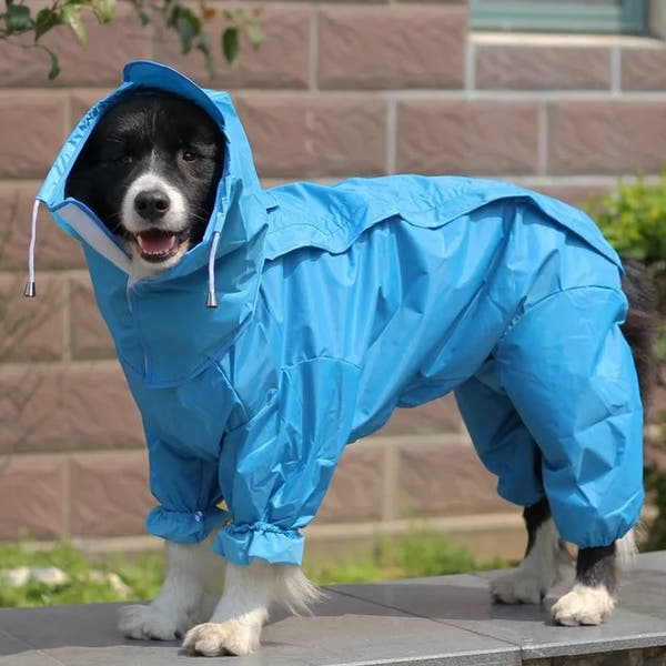 Large Dog Waterproof Hooded Jacket