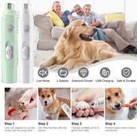 Electric Pet Nail Grinder with LED Light