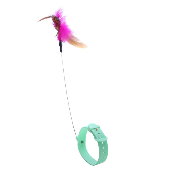 Feather Teaser Wand Cat Toy