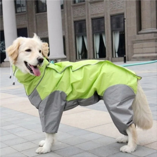 Large Dog Waterproof Hooded Jacket