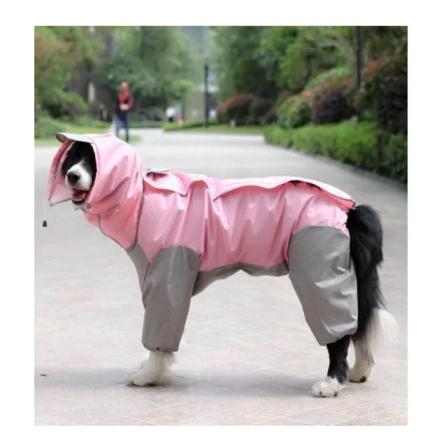 Large Dog Waterproof Hooded Jacket