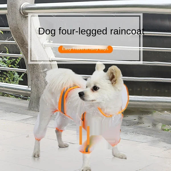 Four-Leg Hooded Dog Rain Suit