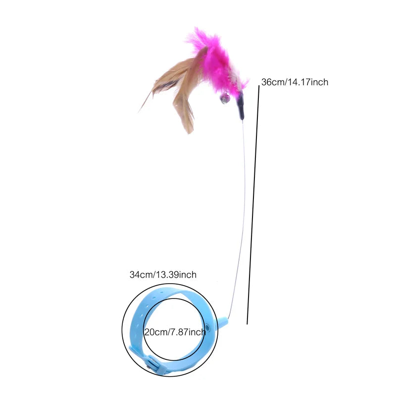 Feather Teaser Wand Cat Toy
